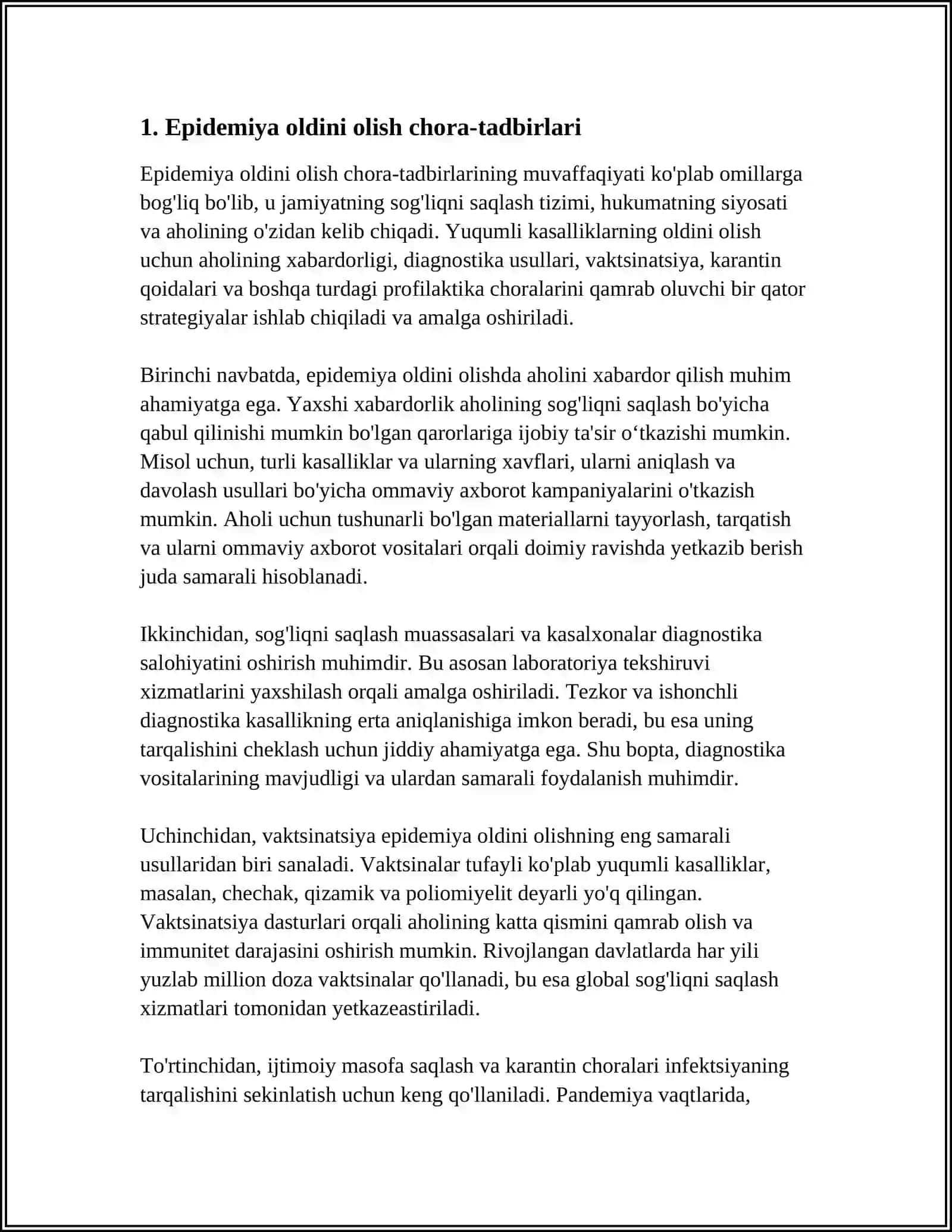 HARBIY QISMLAR ORASIDA EPIDEMIYAGA QARSHI CHORA TADBIRLAR TIZIMI 3