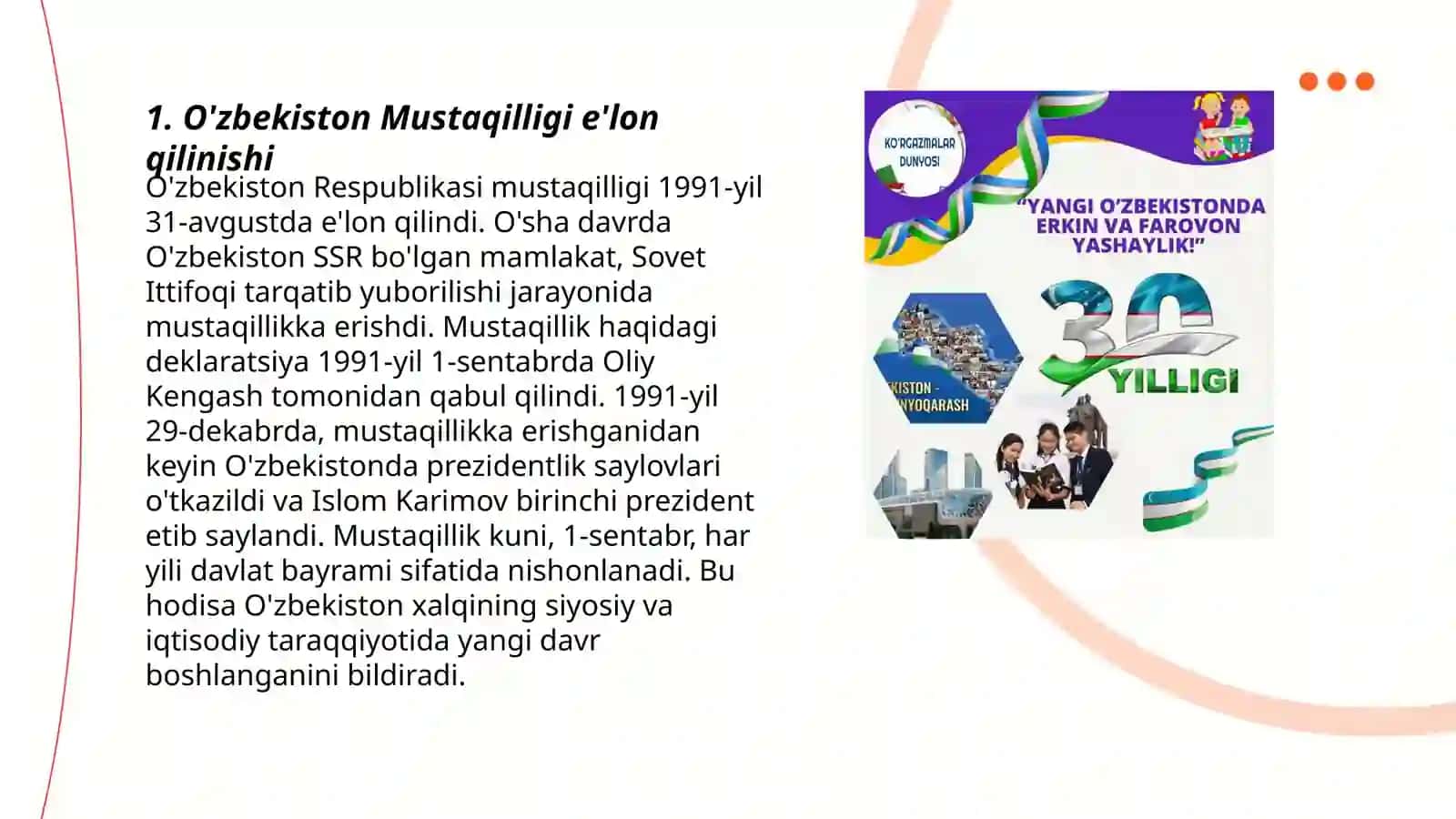 Mustaqillikning e'lon qilinishi 3