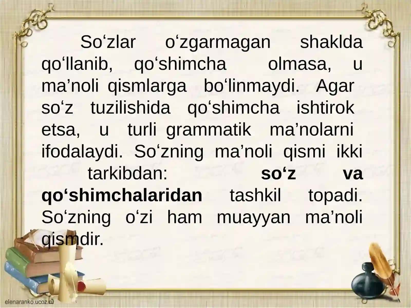 Morfemikava soʻzyasalishiboʻlimlarinioʻqitishmetodikasi 3