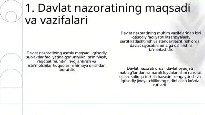 Xoʻjalik yurituvchi subyektlar faoliyatini davlat tomonidan nazorat qilish toʻgʻrisidagi qonun 3