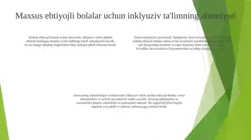 Chet Elda Alohida Yordamga Muhtoj Bolalarning Inklyuziv Ta’Limi 3