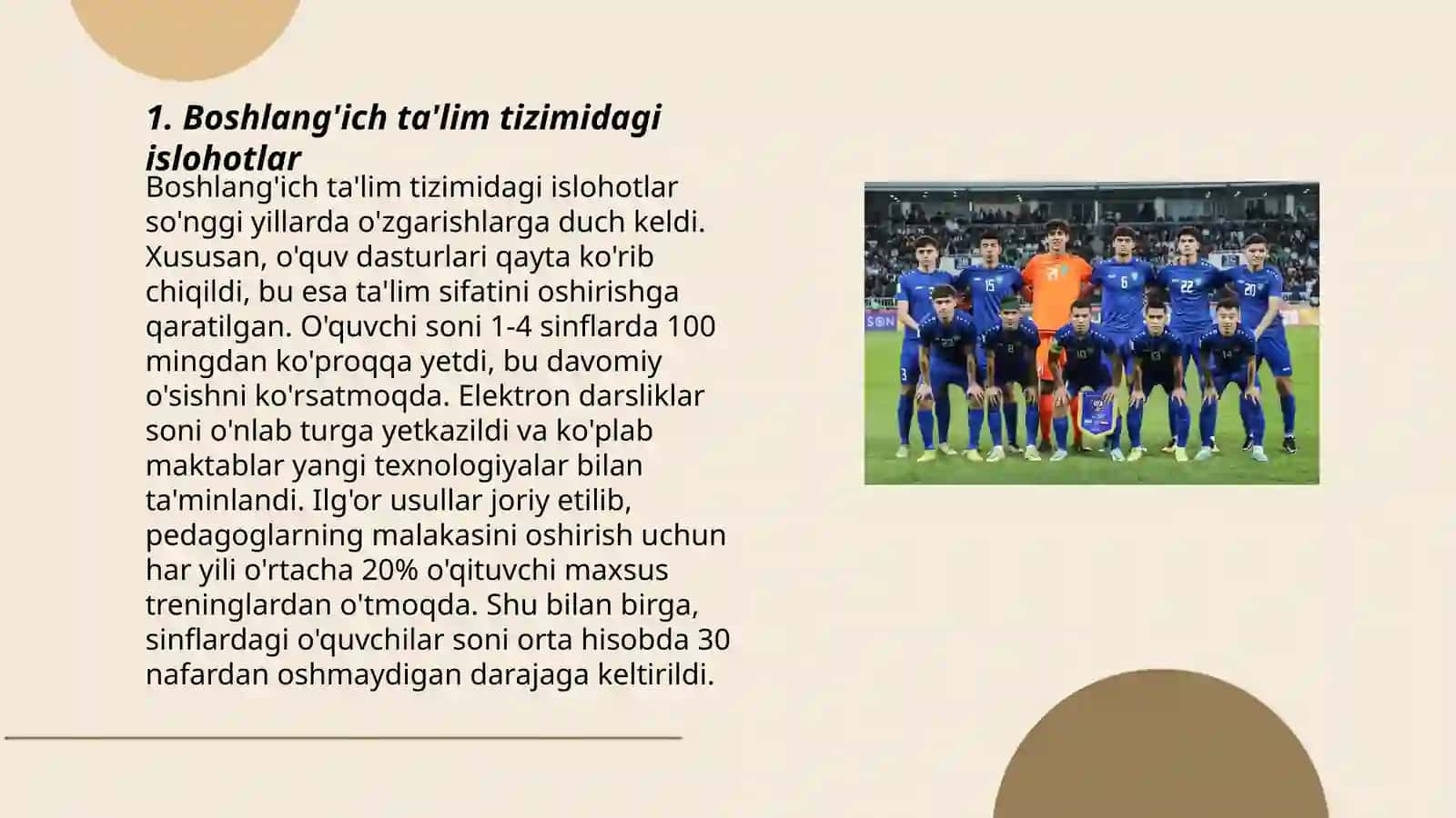 Mustaqillik yillarida Oʼzbekiston Respublikasida taʼlim sohasida amalga oshirilgan oʼzgarishlar 3