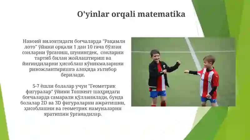 O'yinlar orqali matematika 3