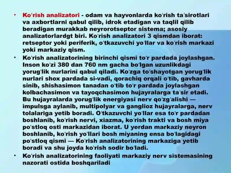 Ko‘ruv analizatorlari 3