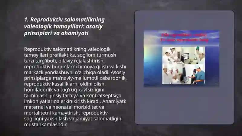Reproduktiv salomatlikning valeologik tamoyillari 3