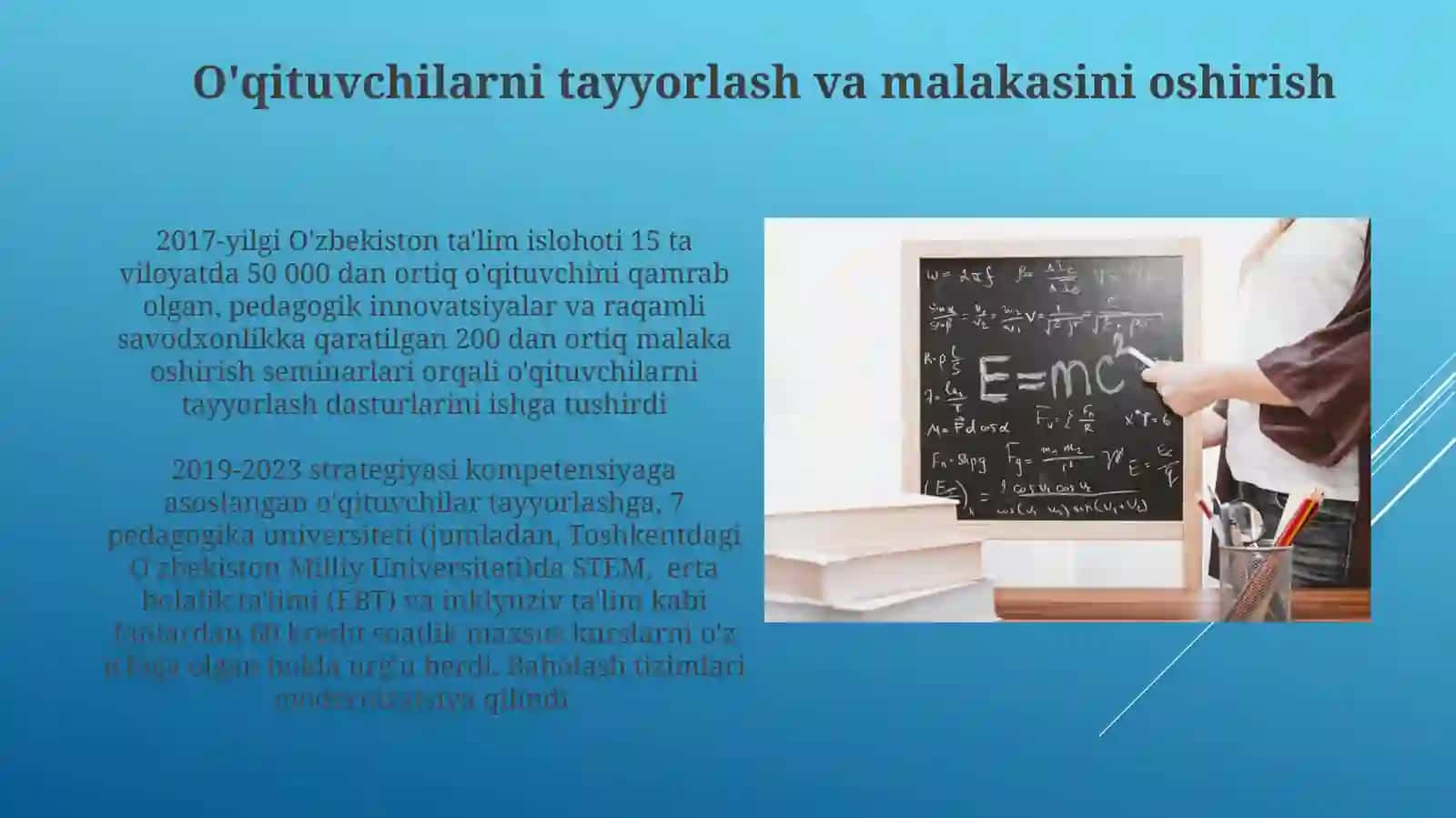 O'zbekiston Respublikasida ta'lim sohasidagi islohotlar 3