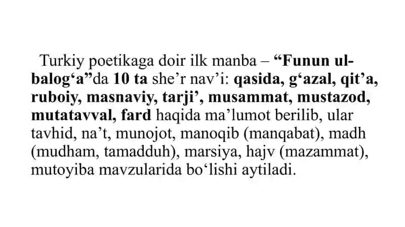 Qasida janri haqida. Mustazod janri 3