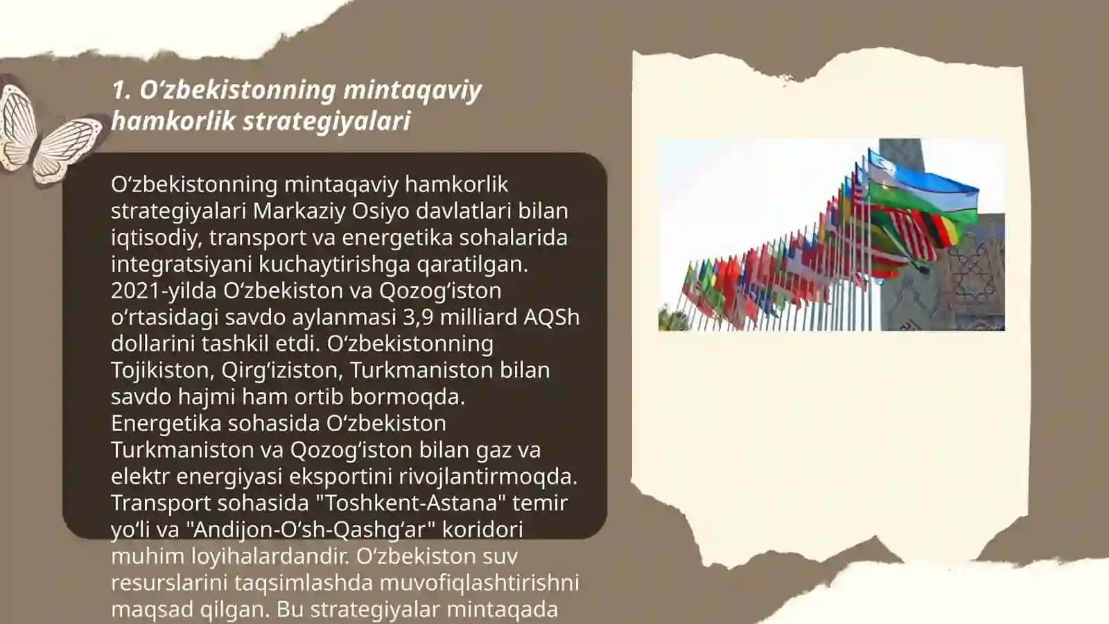 Oʻzbekistonning markaziy Osiyoda tinchlik va barqarorlikni taminlashdagi o'rni 3