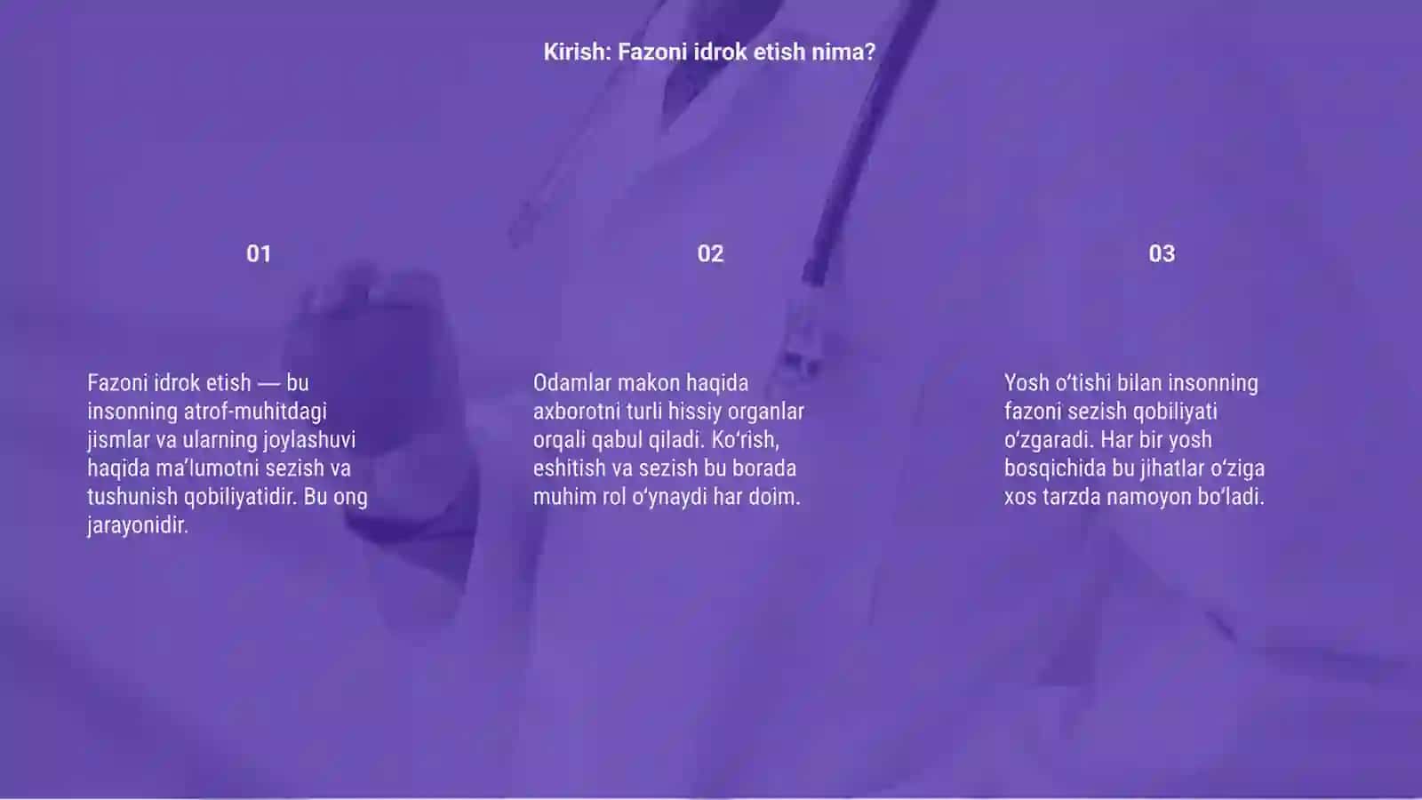 Fazoni idrok etishning tamoyillari 3