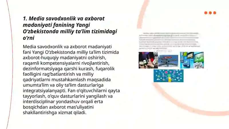 Media savodxonlik va axborot madaniyati 3