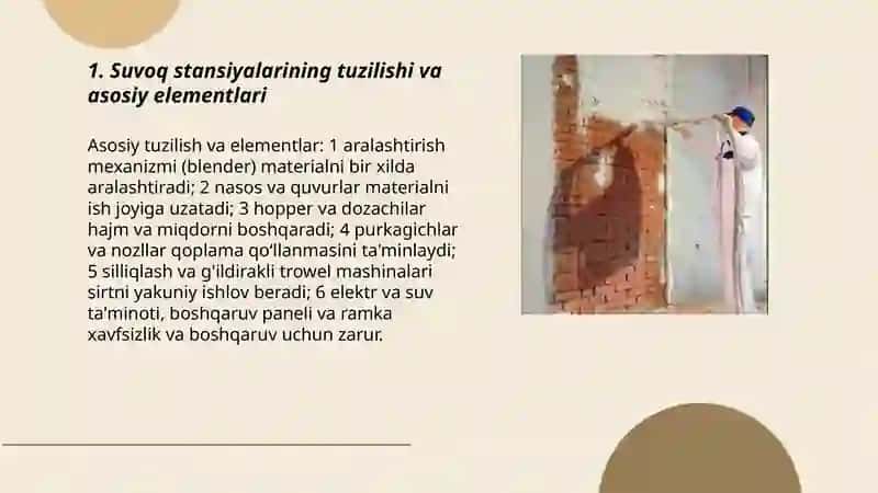 Suvoq stansiyalari. Suvash- silliqlash qo'l mashinalari 3