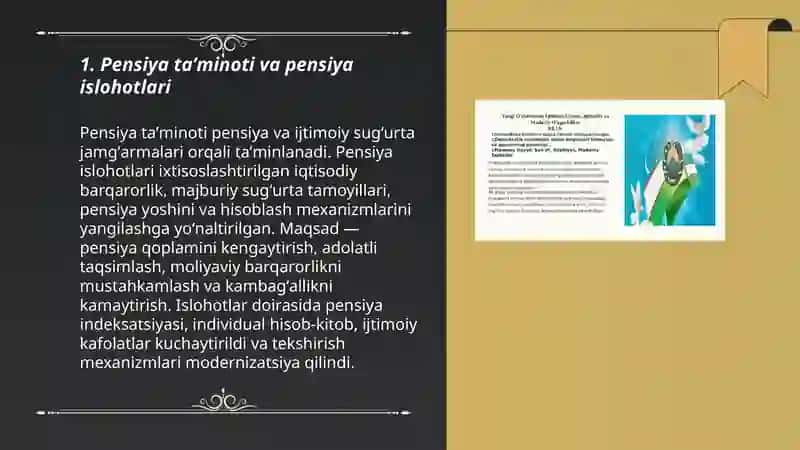 Pensiya taʼminoti va pensiya islohotlari 3