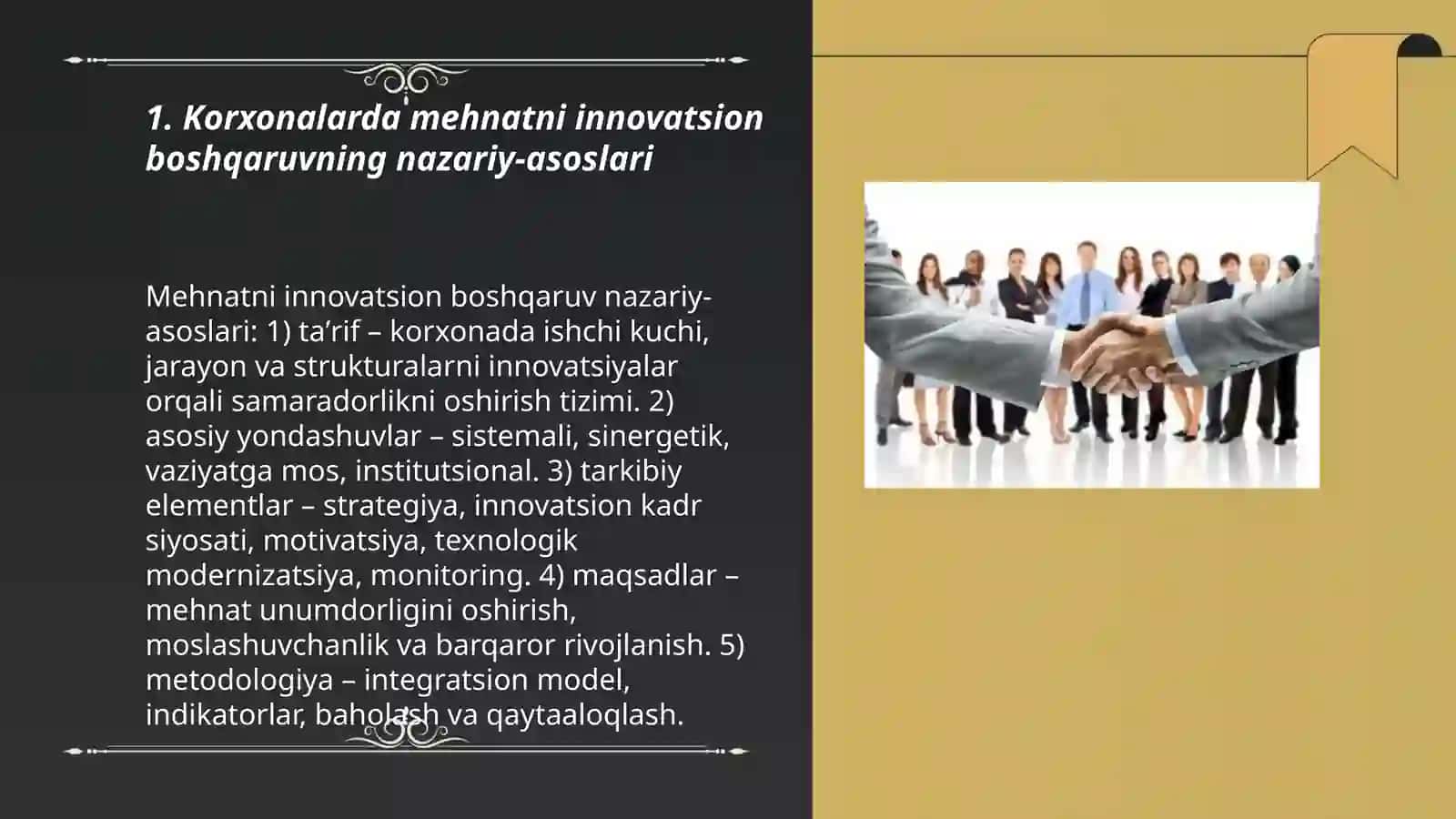 Korxonalarda mehnatni innovatsion boshqaruvni tashkil etish 3