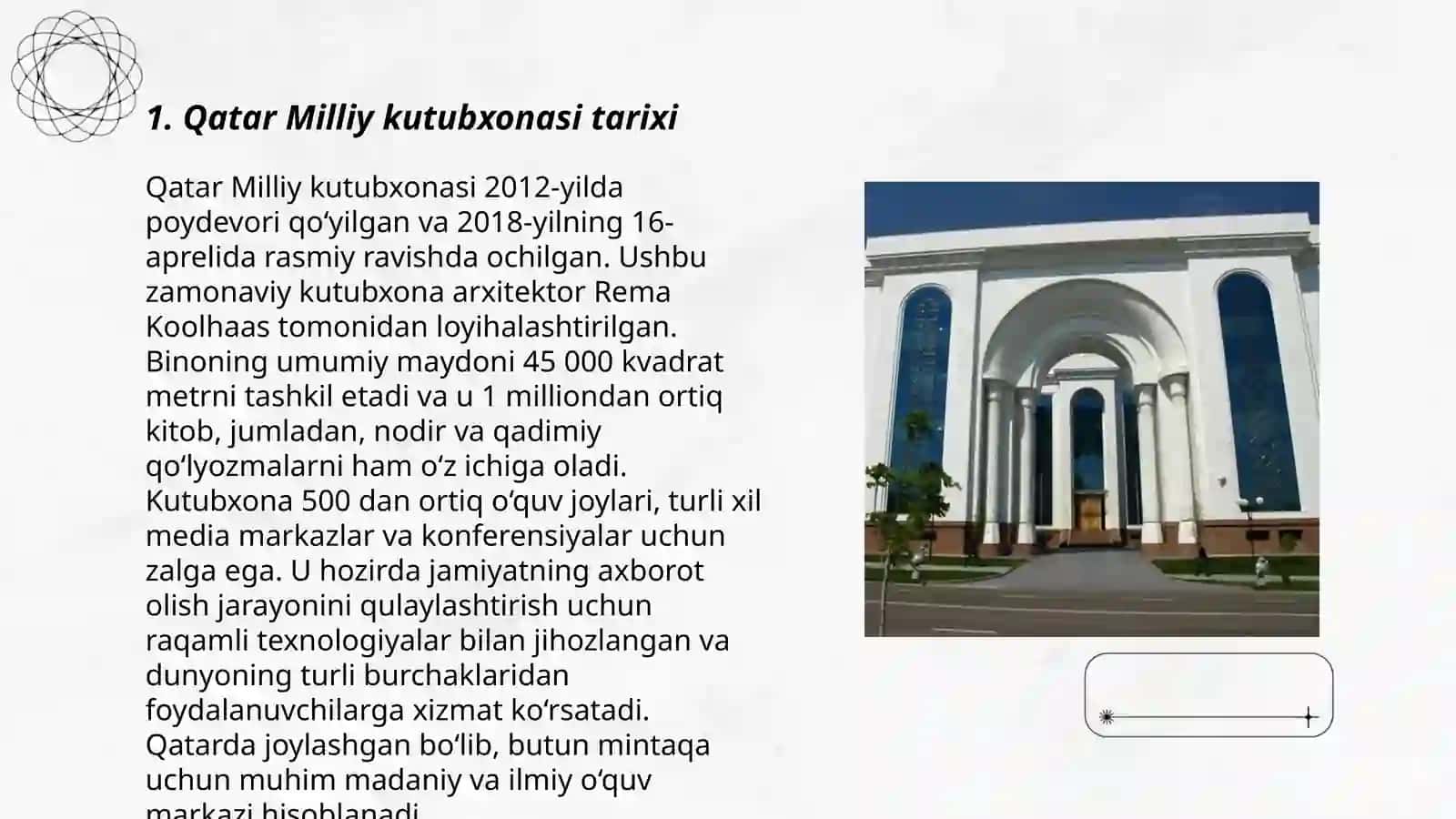 Qatar Milliy kutubxonasi 3