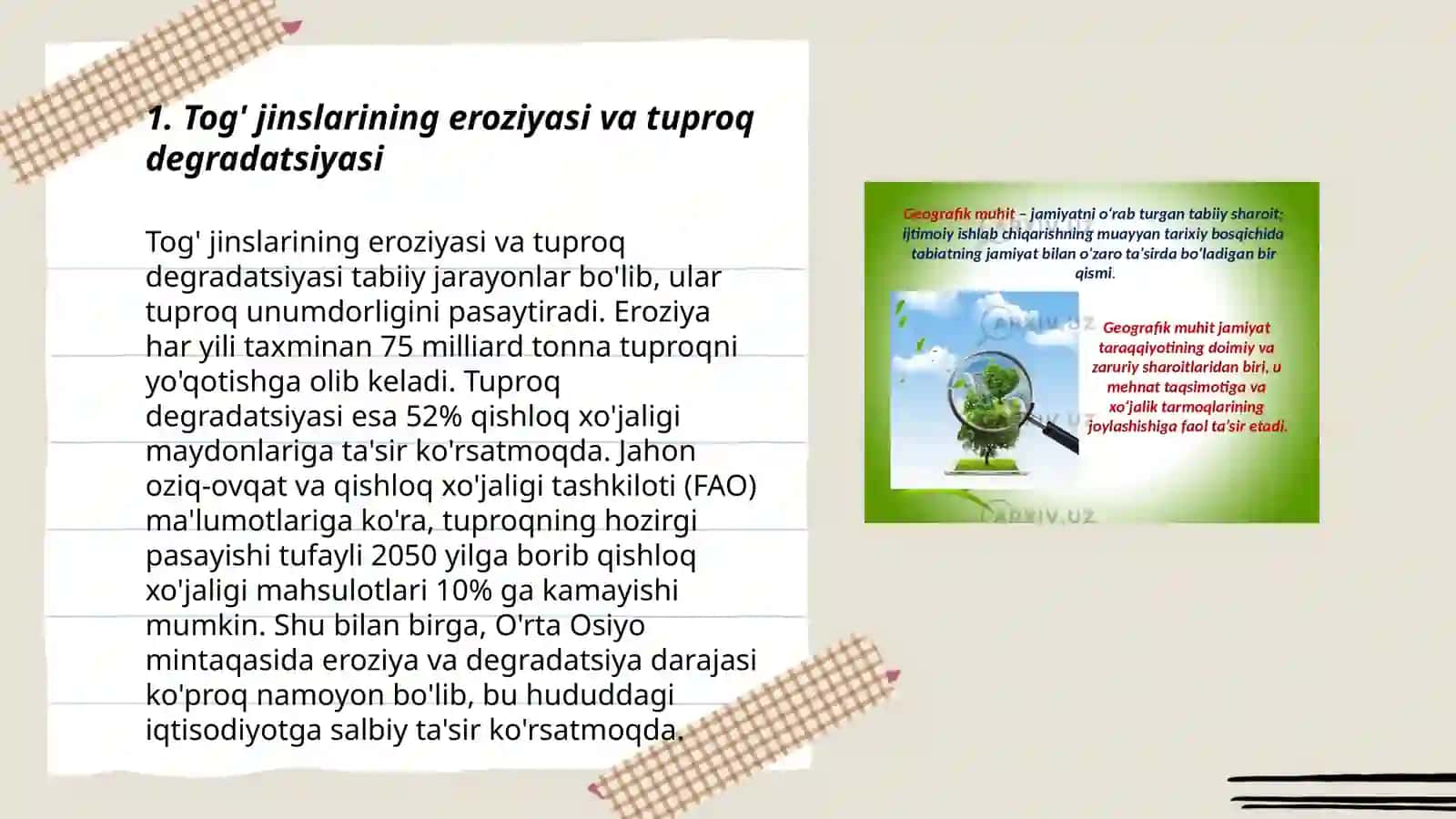 Geologiyaning ekologiyaga tasiri 3