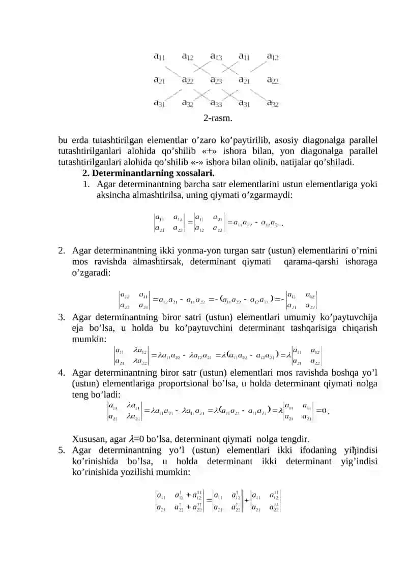 Determinantlar 3