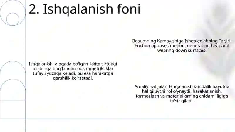 Bosimning Kamayishiga Ishqalanishning Ta'Siri 3
