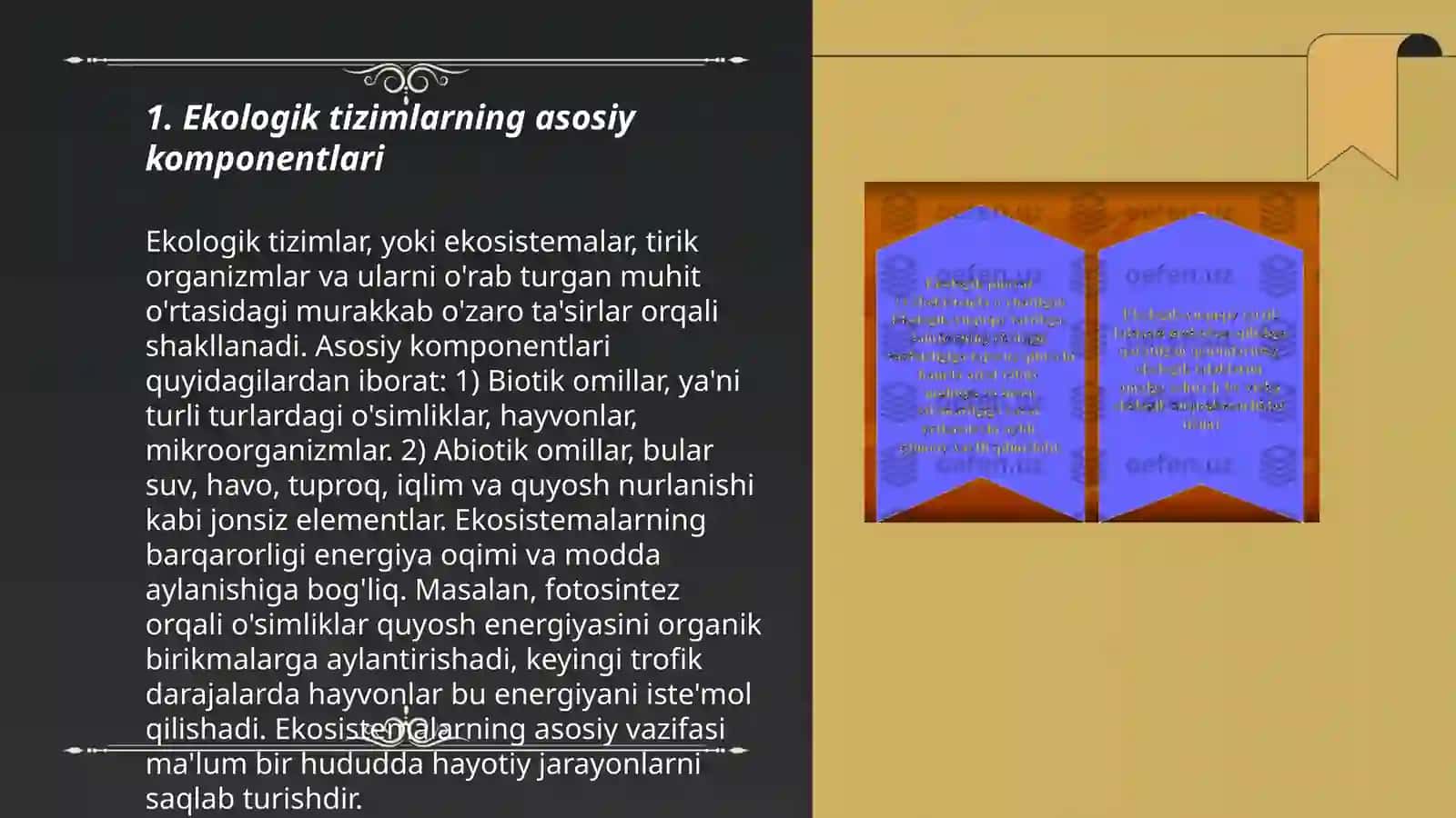 Ekologik tizimlar va ularning xususiyatlari 3