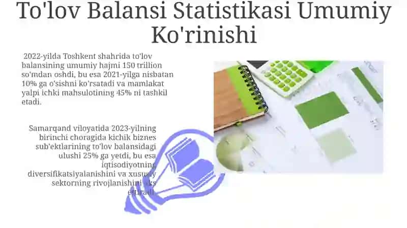To'lov Balansi Statistikasi Umumiy Ko'rinishi 3