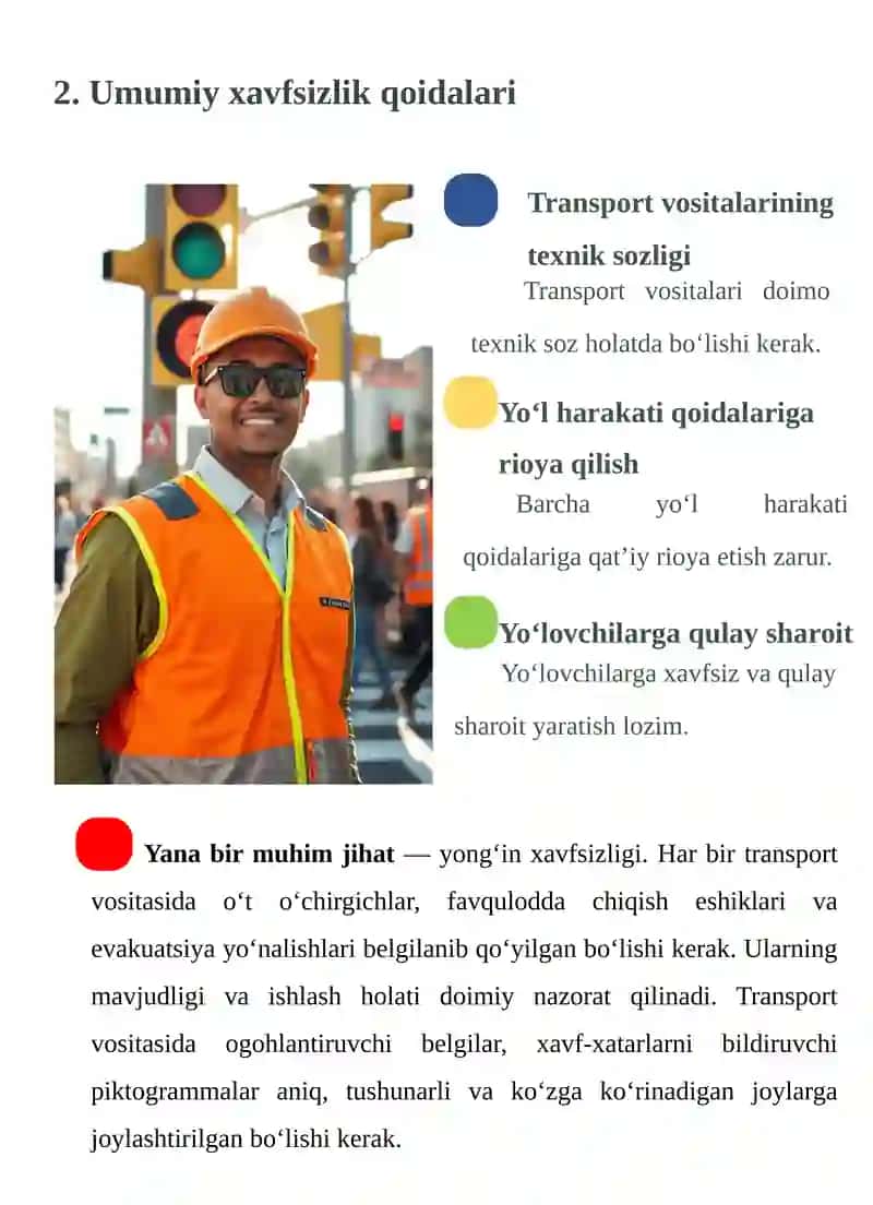 Shahar yo`lovchi transportida xavfsizlik talablari 3