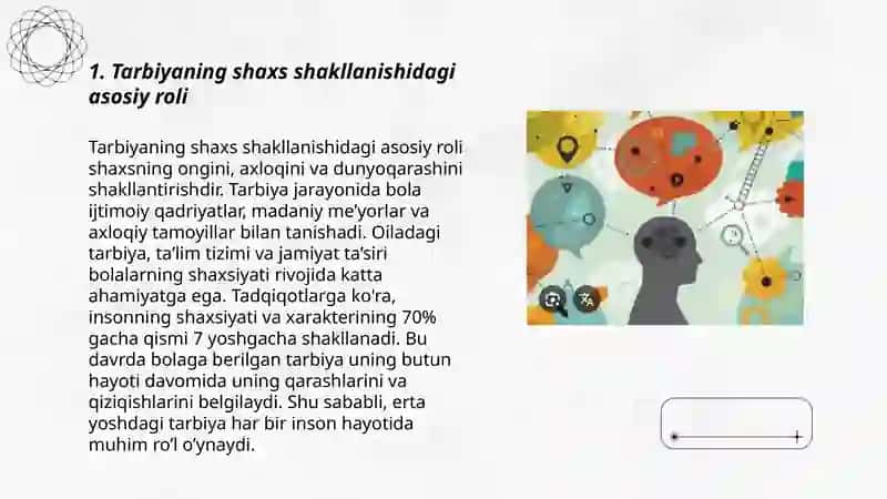 Tarbiyaning shaxs shakllanishidagi asosiy roli 3