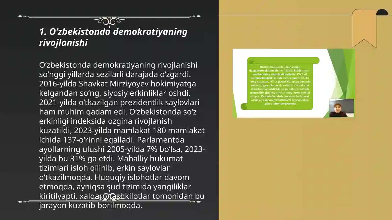 Oʻzbekistonda demokratik,fuqorolik jamiyati asoslarining shakillanishi 3