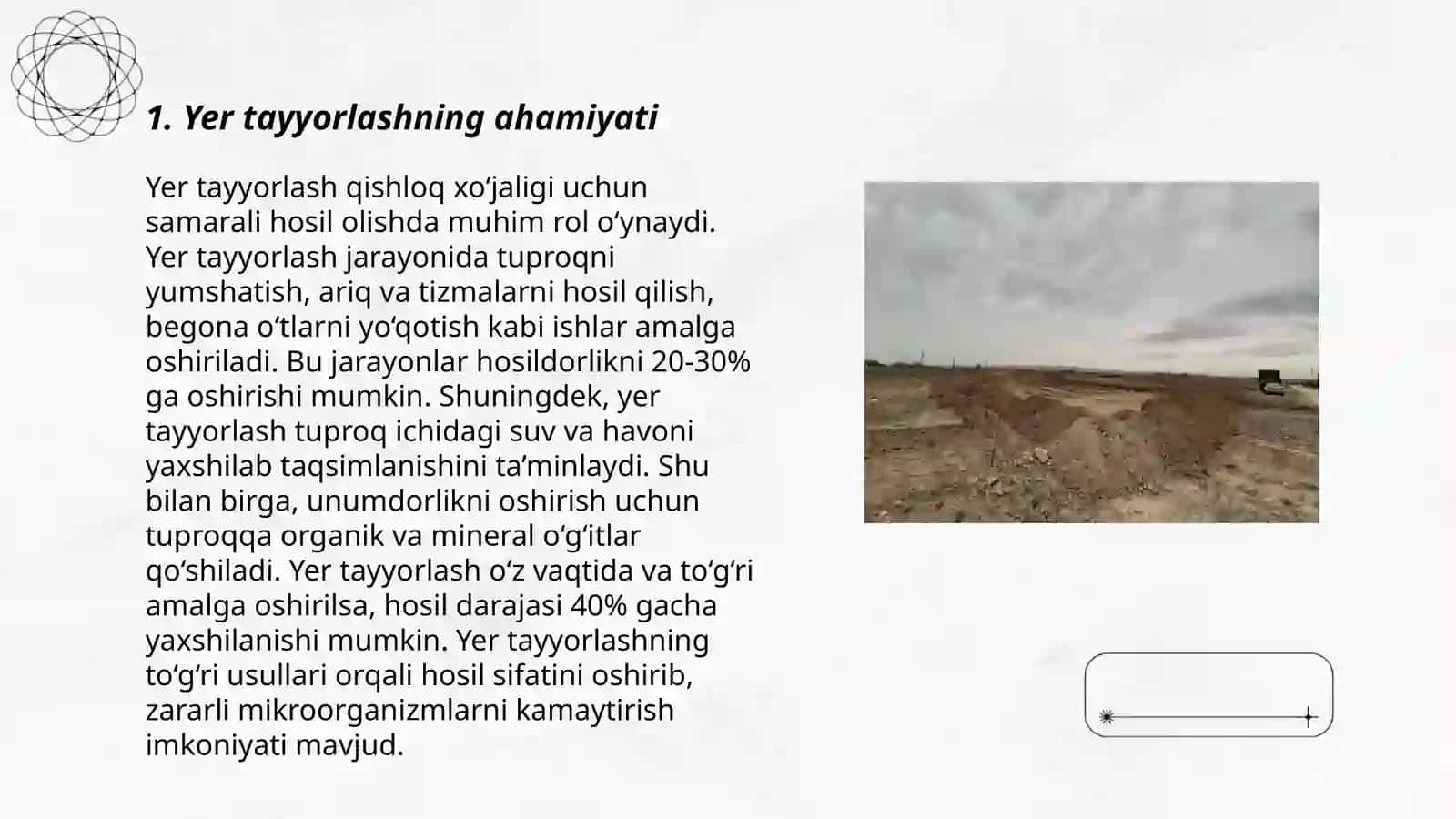 Yerni ekishga tayyorlash va ekish 3
