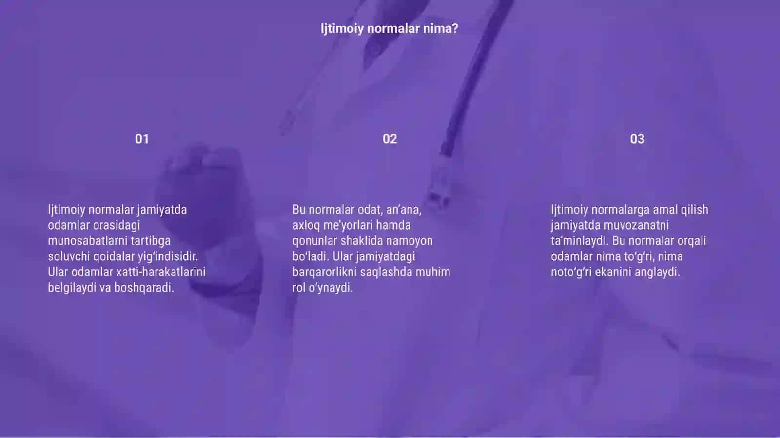 Ijtimoiy normalar 3