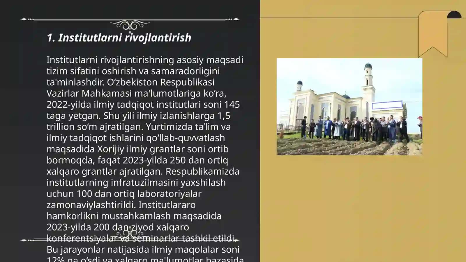 Institutlarni rivojlantirish 3