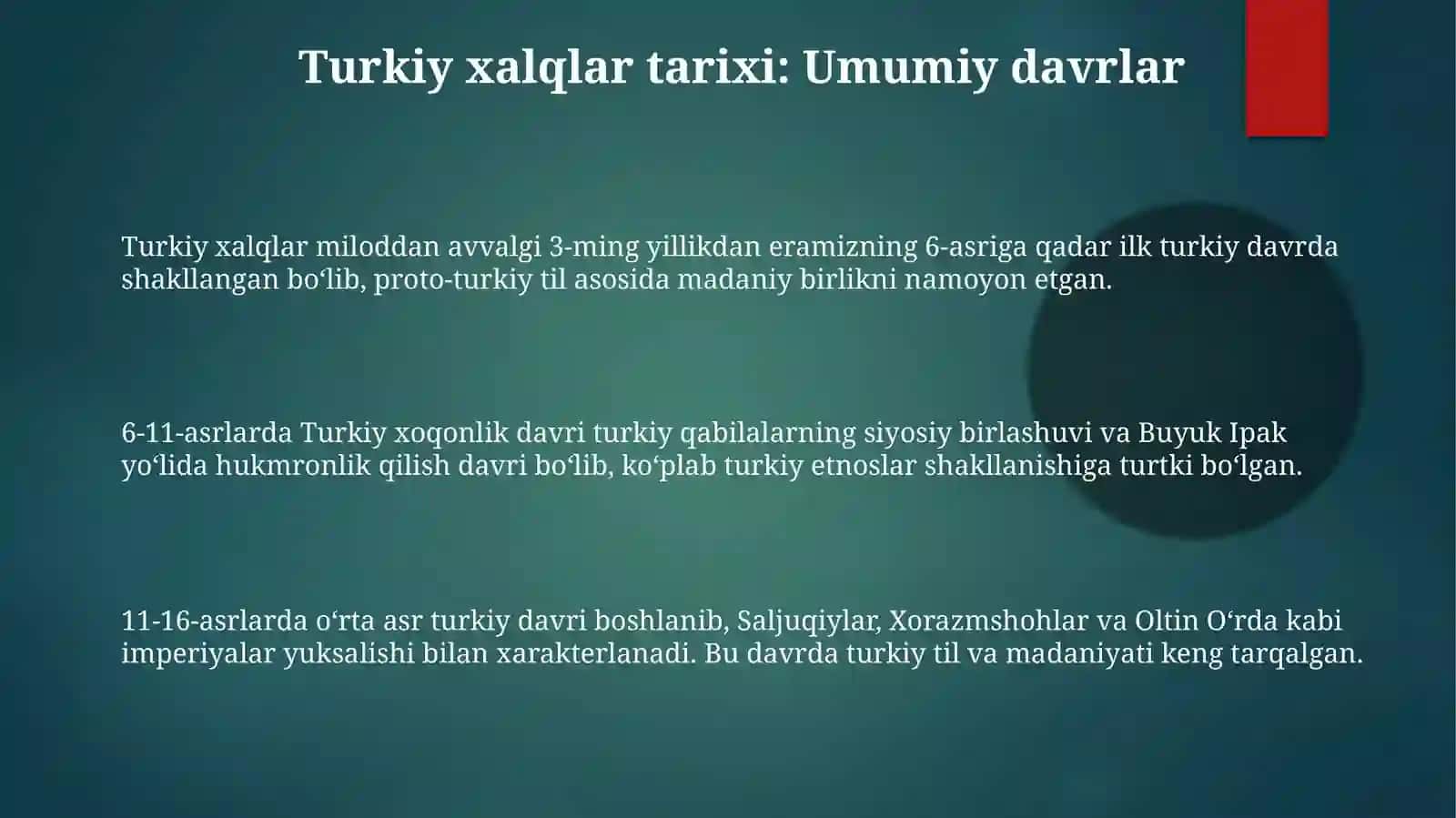 Turkiy xalqlarning tarixiy davrlari qipchoq oʻgʻuz qarluq til guruhlari oʻzgarishi 3