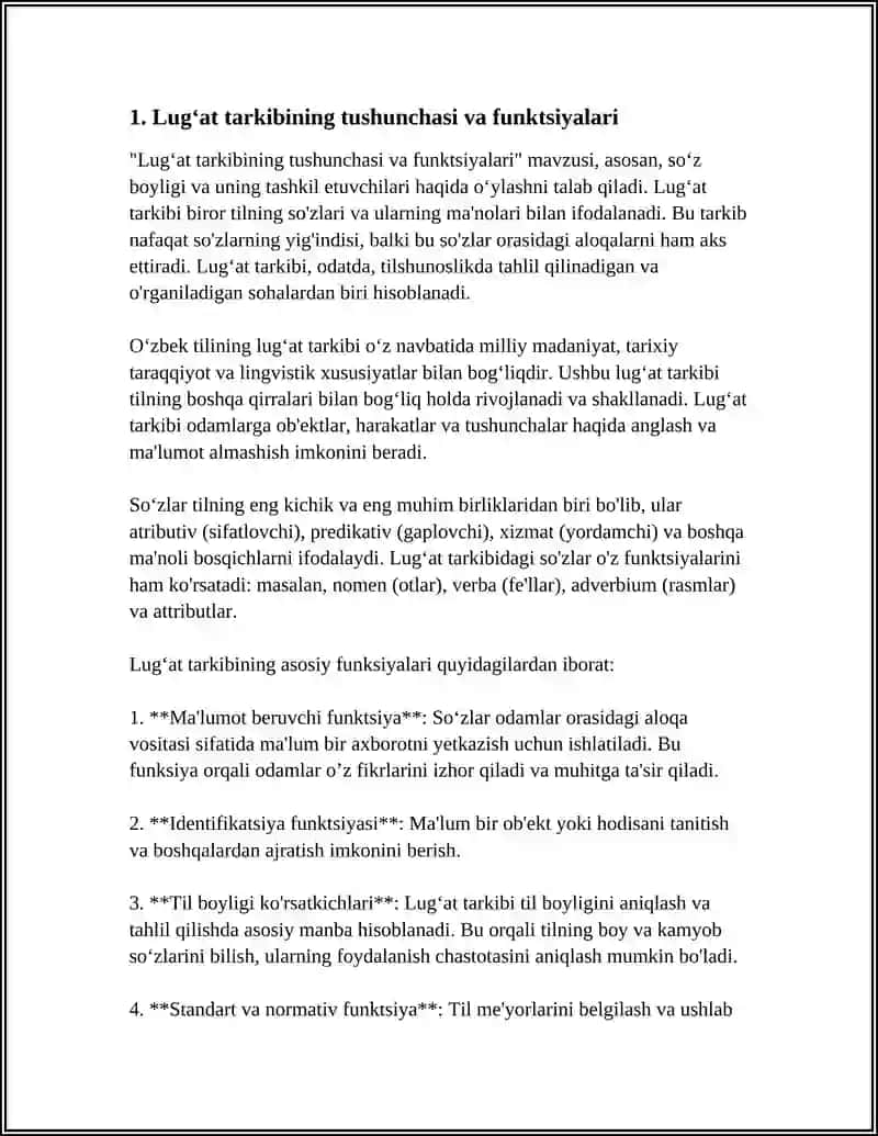 OZBEK TILINING LUGAT TARKIBI VA UNING MAVZU GURUHLARI 3