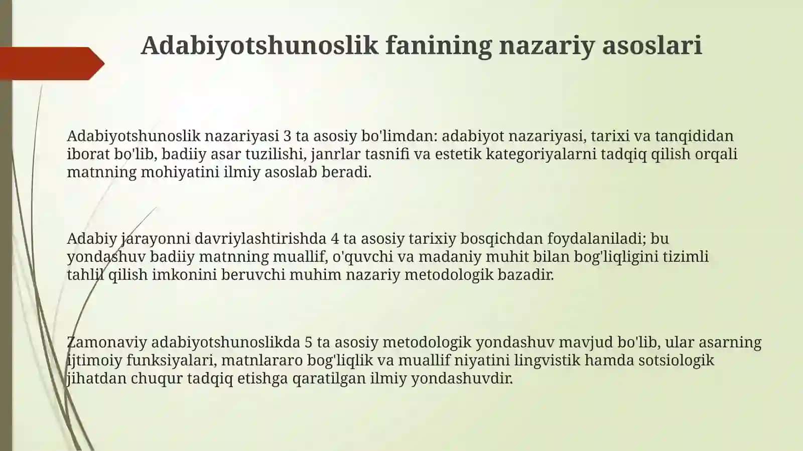 Adabiyotshunoslikning obekti 3