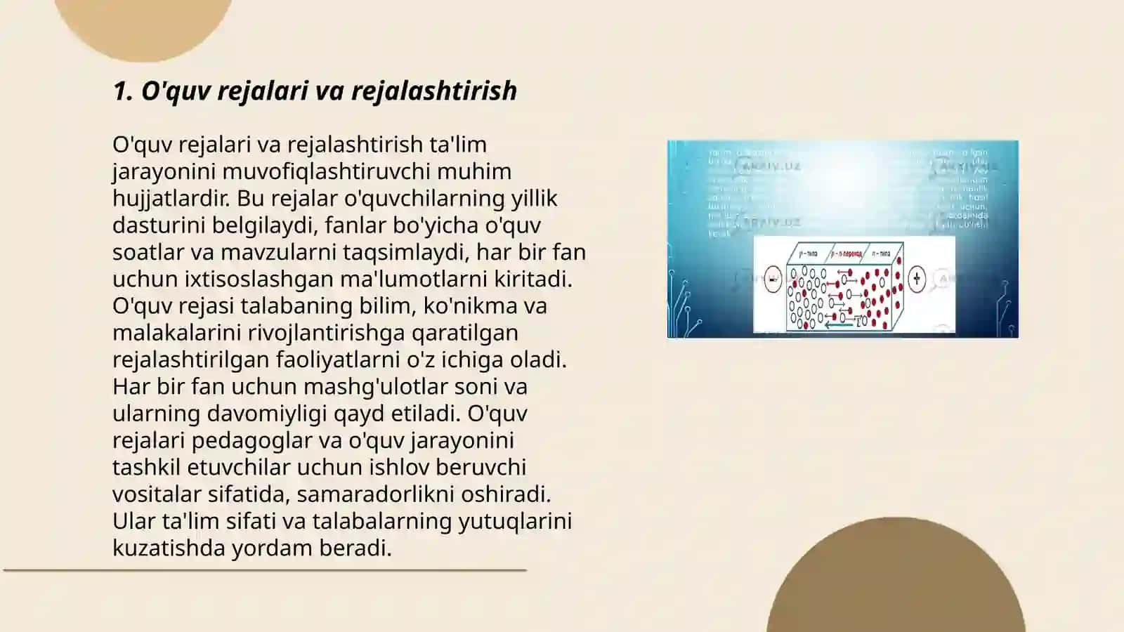 O'quv rejalari va rejalashtirish 3