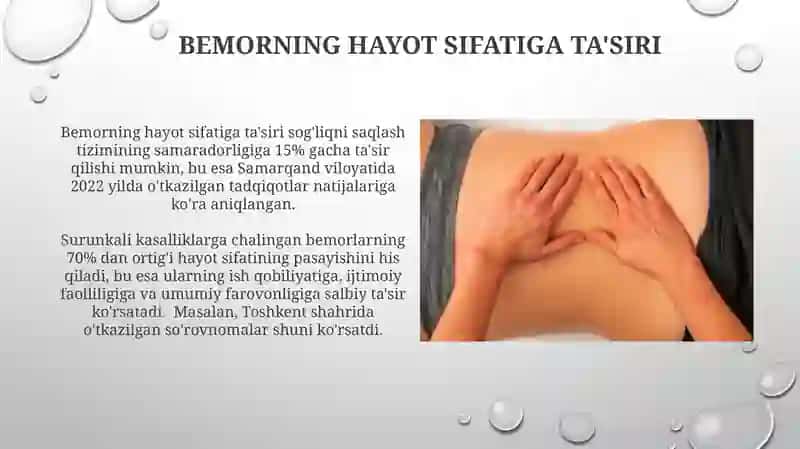 Yo'qotish bemor holatini oziga xosligi Rayimohunova Bahora 3