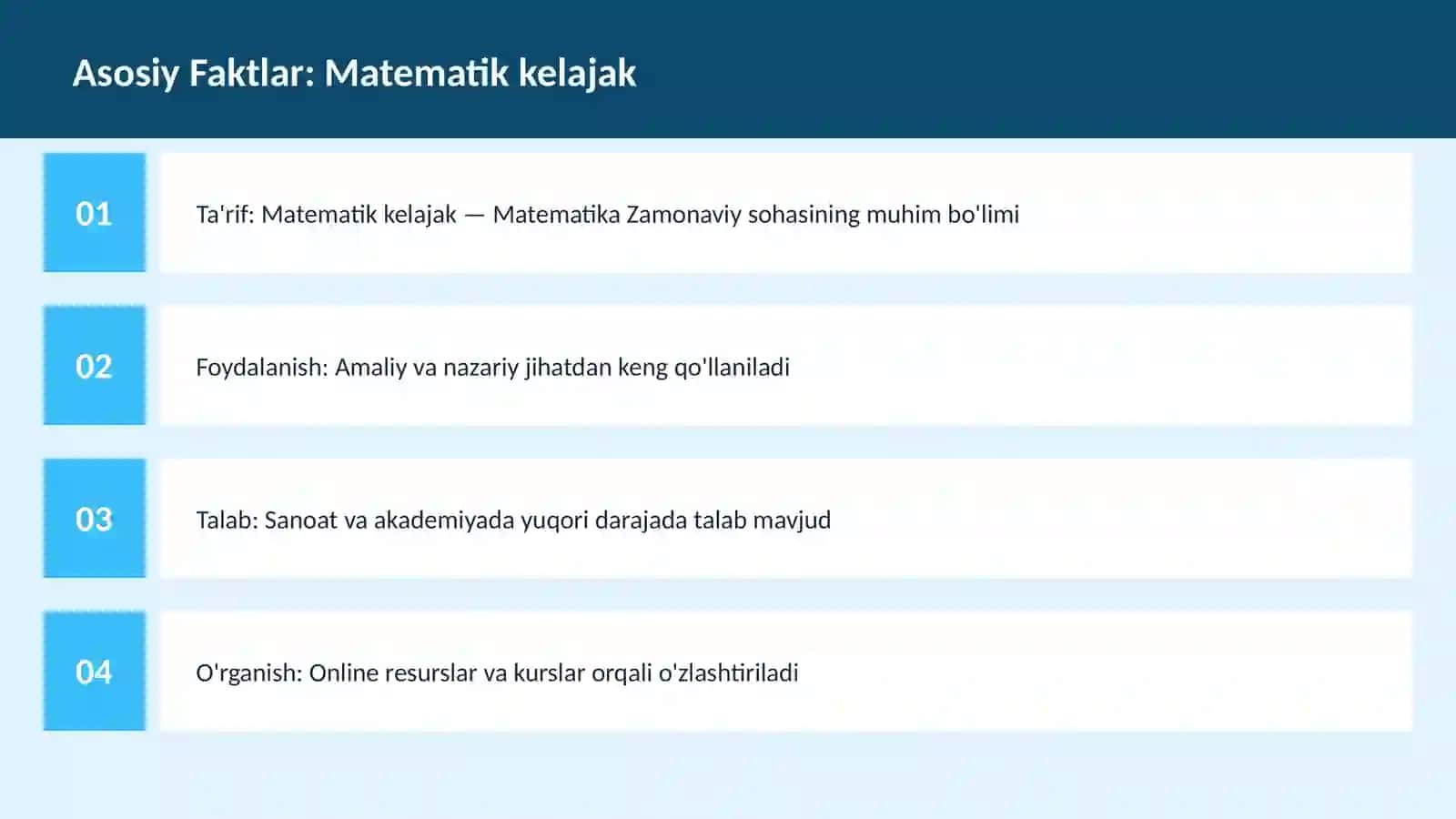 Matematik kelajak 3