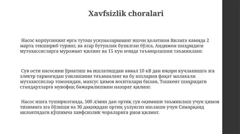 Markazdan qochma nasos tuzilishi 3