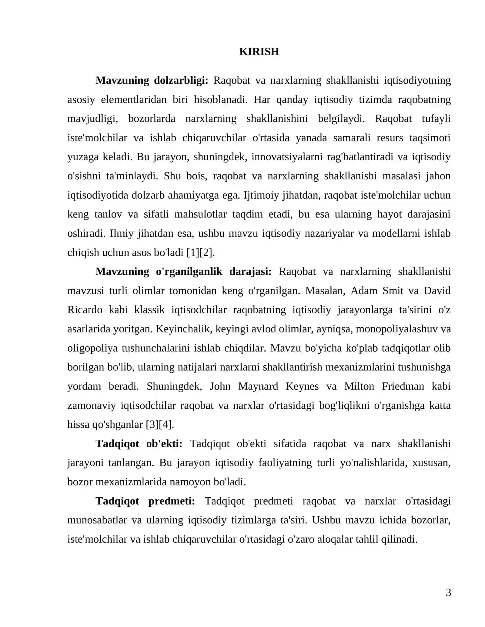 Raqobat va narxlarning shakllanishi 3