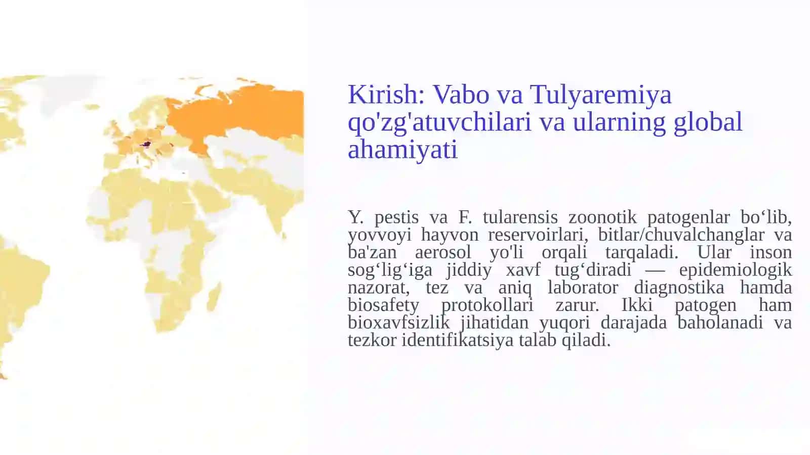 Yersinia pestis va Francisella tularensis: Patogenez va Laborator tashxisiga umumiy nazar 3
