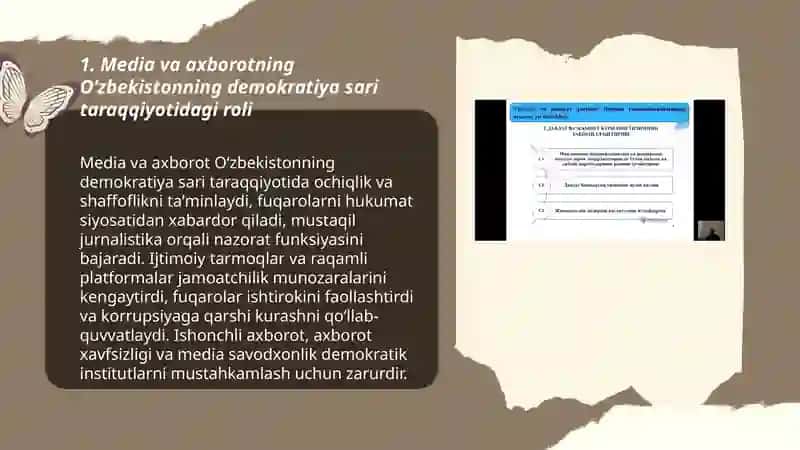 Media va axborotning Oʻzbekistonning demokratiya sari taraqqiyotidagi roli 3