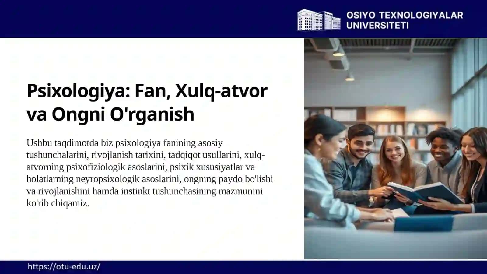 Psixologiya fanining predmeti va rivojlanish tarixi 3