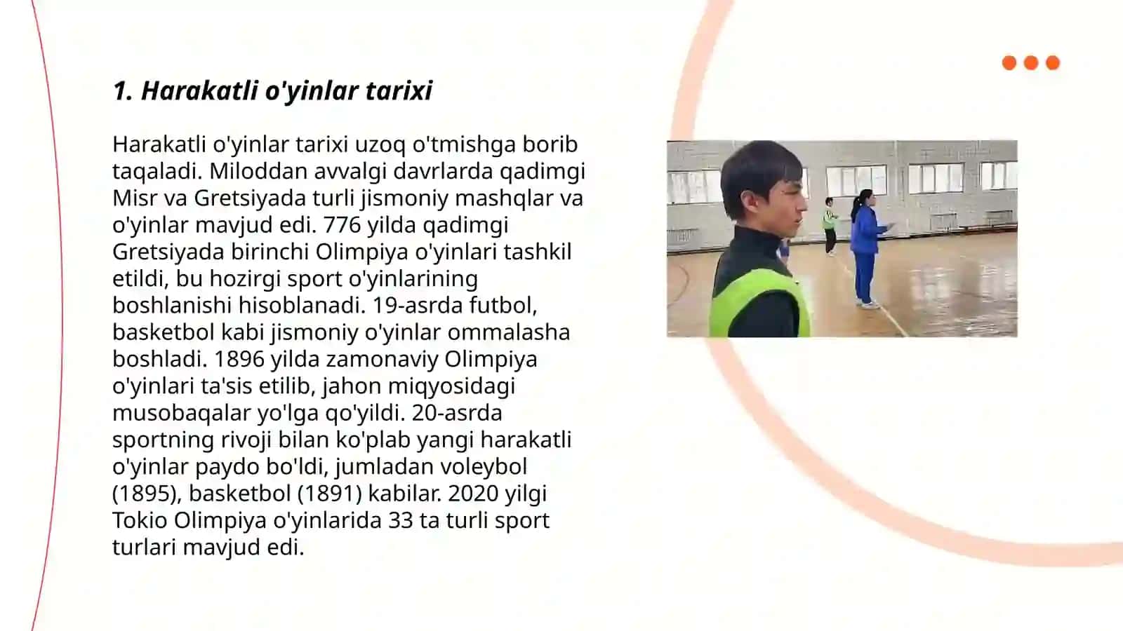 Estafetali harakatli o'yinlarni o'tkazish 3