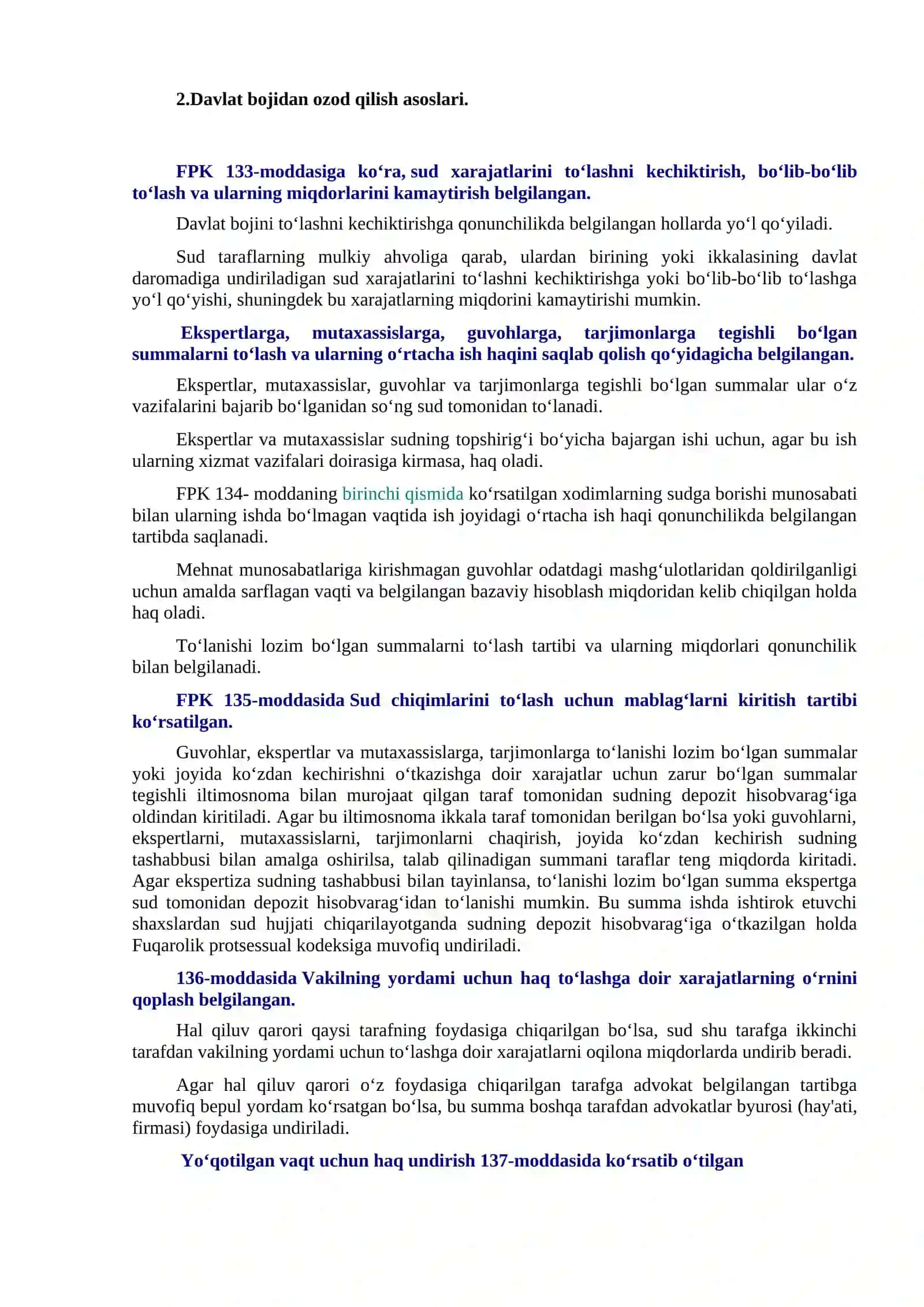 10-mavzu. Sud xarajatlari. Protsessual majburlov choralari 3