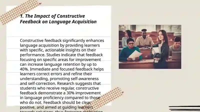 THE ROLE OF FEEDBACK IN IMPROVING STUDENTS’ LANGUAGE SKILLS 3