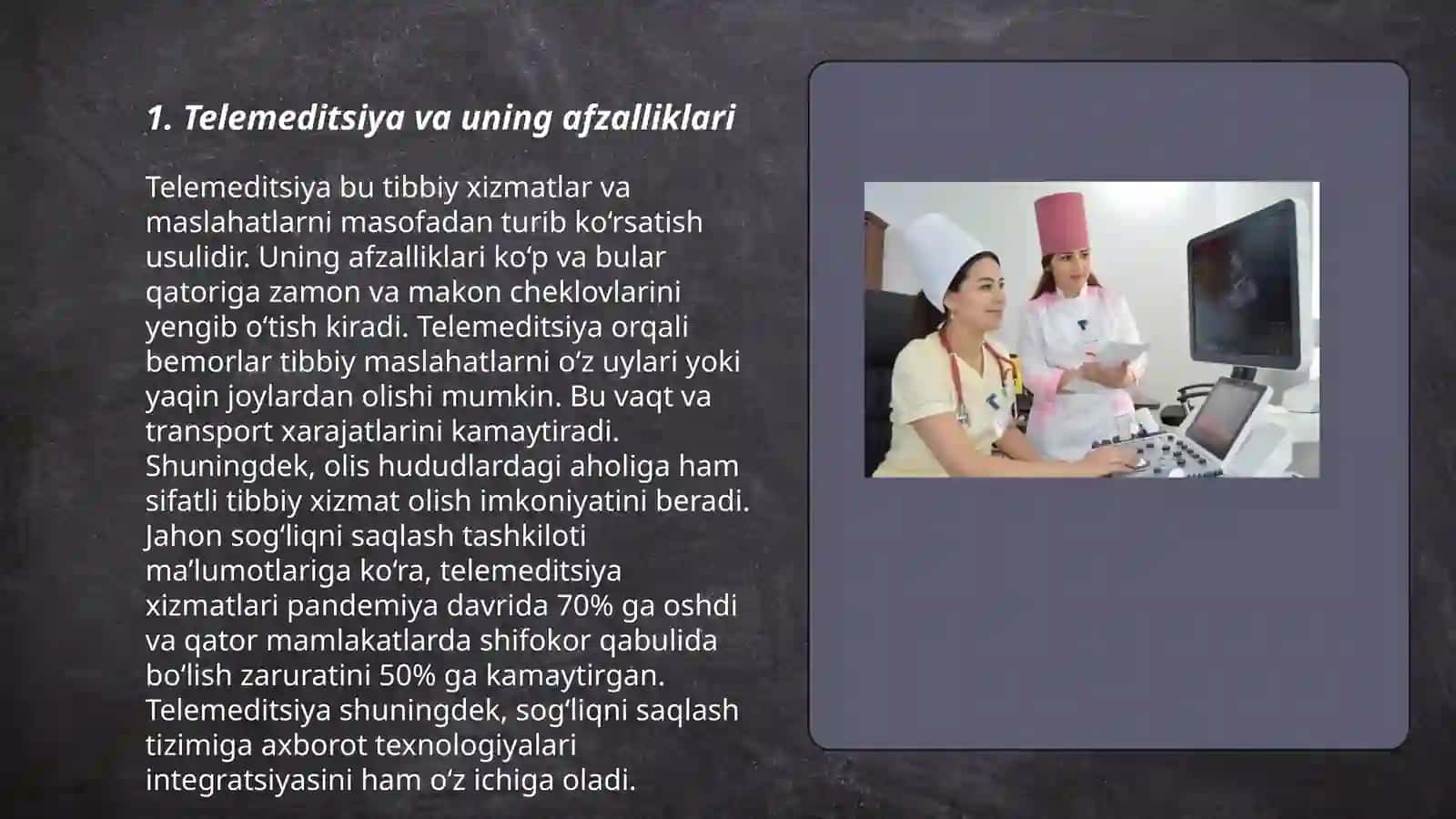 Tibbiyot masalalarini yechishda axborot-komunikatsiya texnologiyalari 3