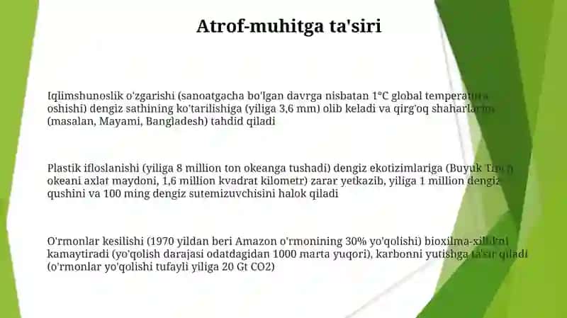 Inson va tabiat o'rtasidagi o'zaro munosabat 3
