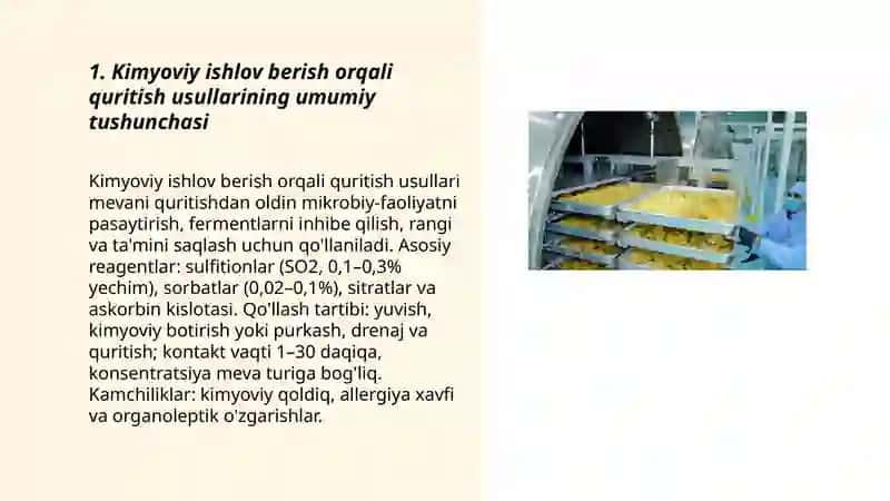 Kimyoviy ishlov berish orqali quritish usullari 3