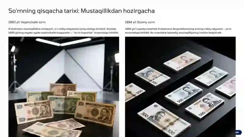 O'zbekistonda milliy pul-so'mning joriy etishi va uning qadr-qimmatini saqlash 3