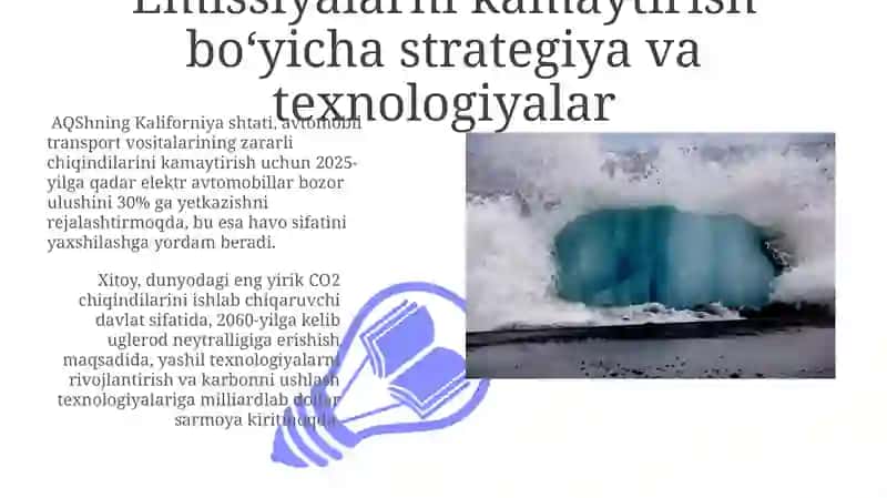 Antropogen emissiyalarining biosferaga salbiy ta'sirini kamaytirish yo'llari 3