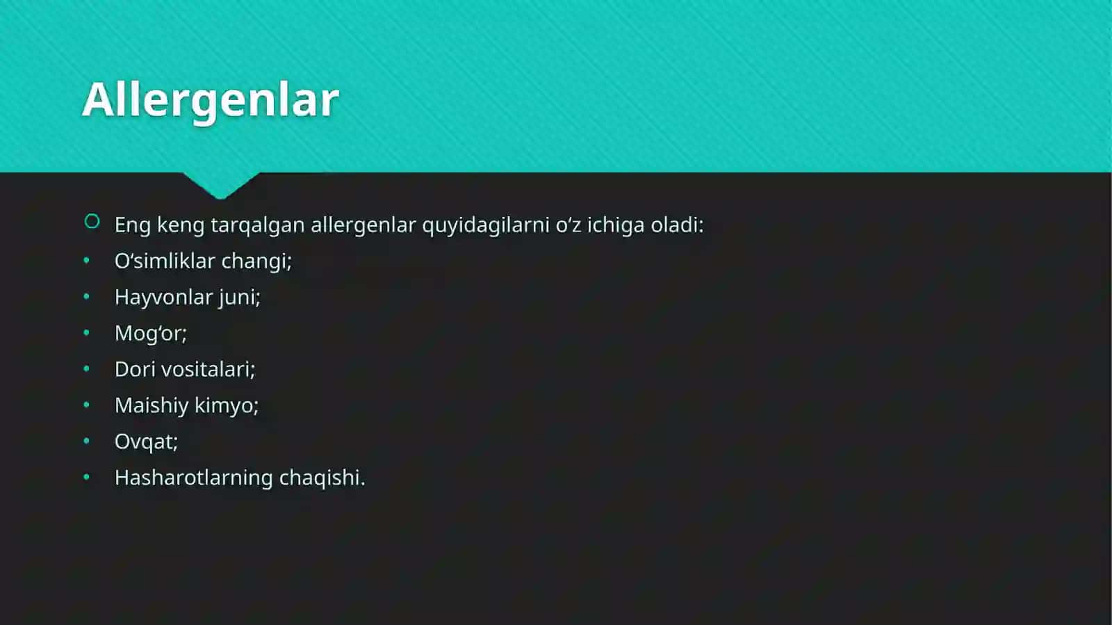 Allergiyaga qarshi vositalar 3