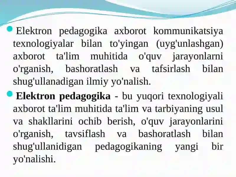 Elektron Pedagogika va uning o‘ziga xos xususiyatlari 3